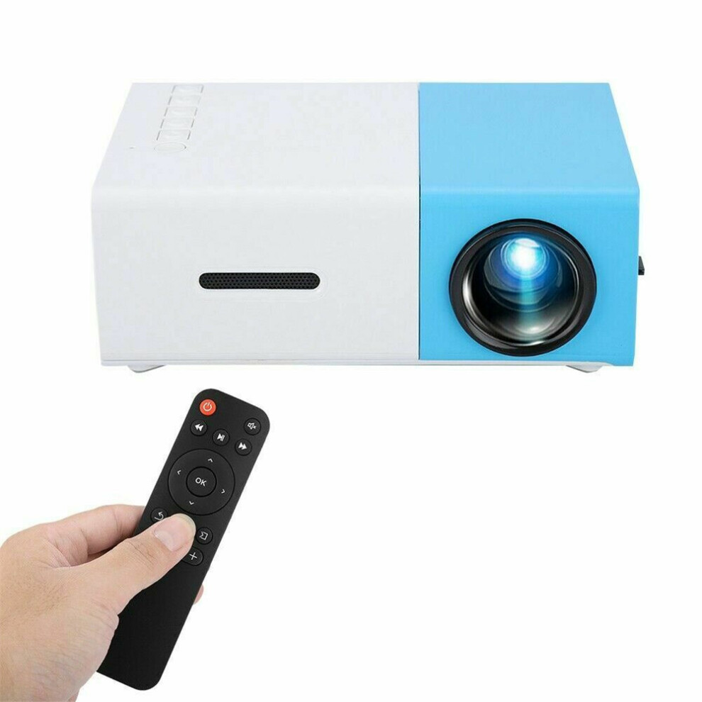 (Blue) Mini Led 1080P Projector Home Theater Cinema Multimedia Blue 7032551614774