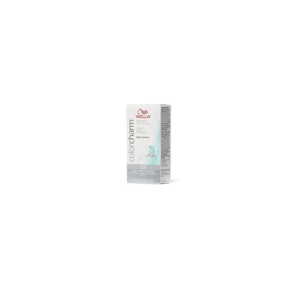(Wella T28 only) Wella Color Charm T28 Permanent Liquid Hair Toner and 20 Vol. Developer