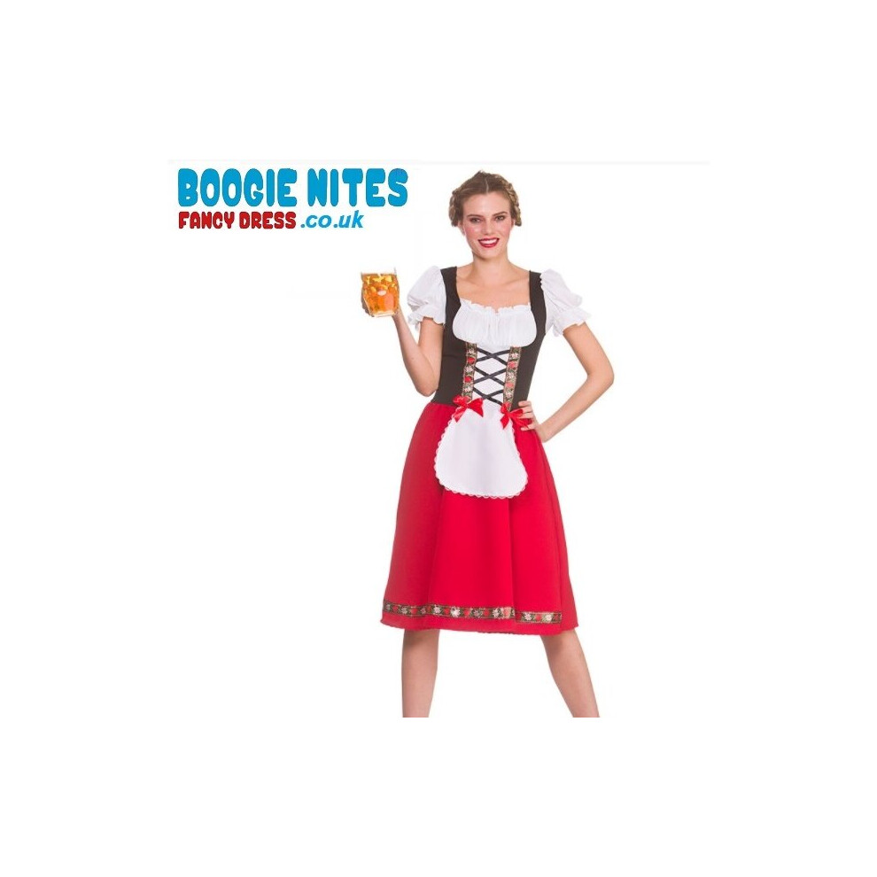 Wicked Costumes (Xl) Traditional Bavarian Beer Girl Oktoberfest Red