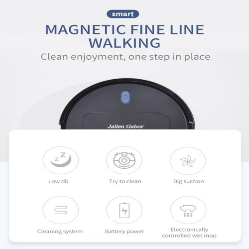 (Black) Robot Vacuum Cleaner | Vacuum Robot 1
