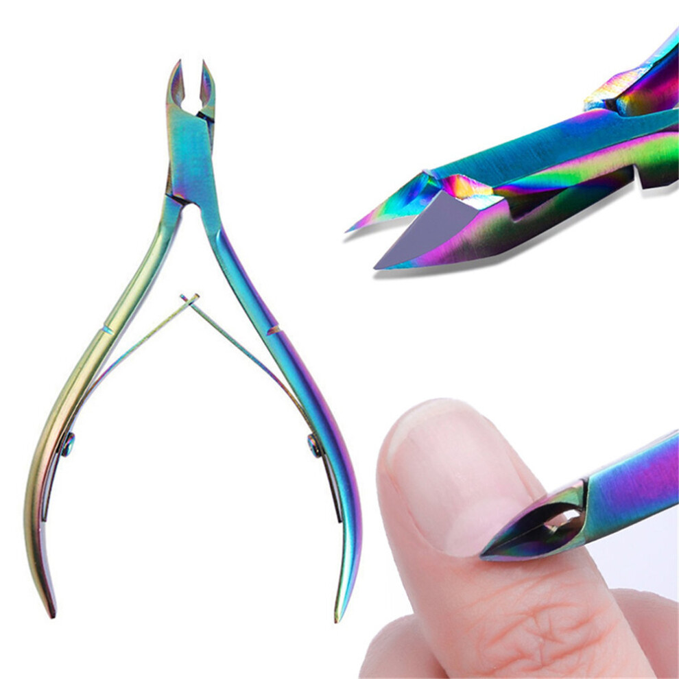 Professional Chameleon Dead Skin Remover Cuticle Pusher Clippers Nippers Scissor