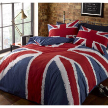 Rock N Roll Funky Union Jack British UK Double Size Duvet Cover