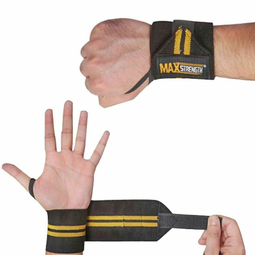 Weight Lifting Wrist Wraps Bandage Hand Support Gym Straps Brace Cotton Sports