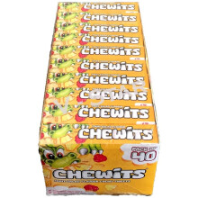 Full Box of CHEWITS Fruit Chewy Sweets (Fruit Salad (40 x 30g)