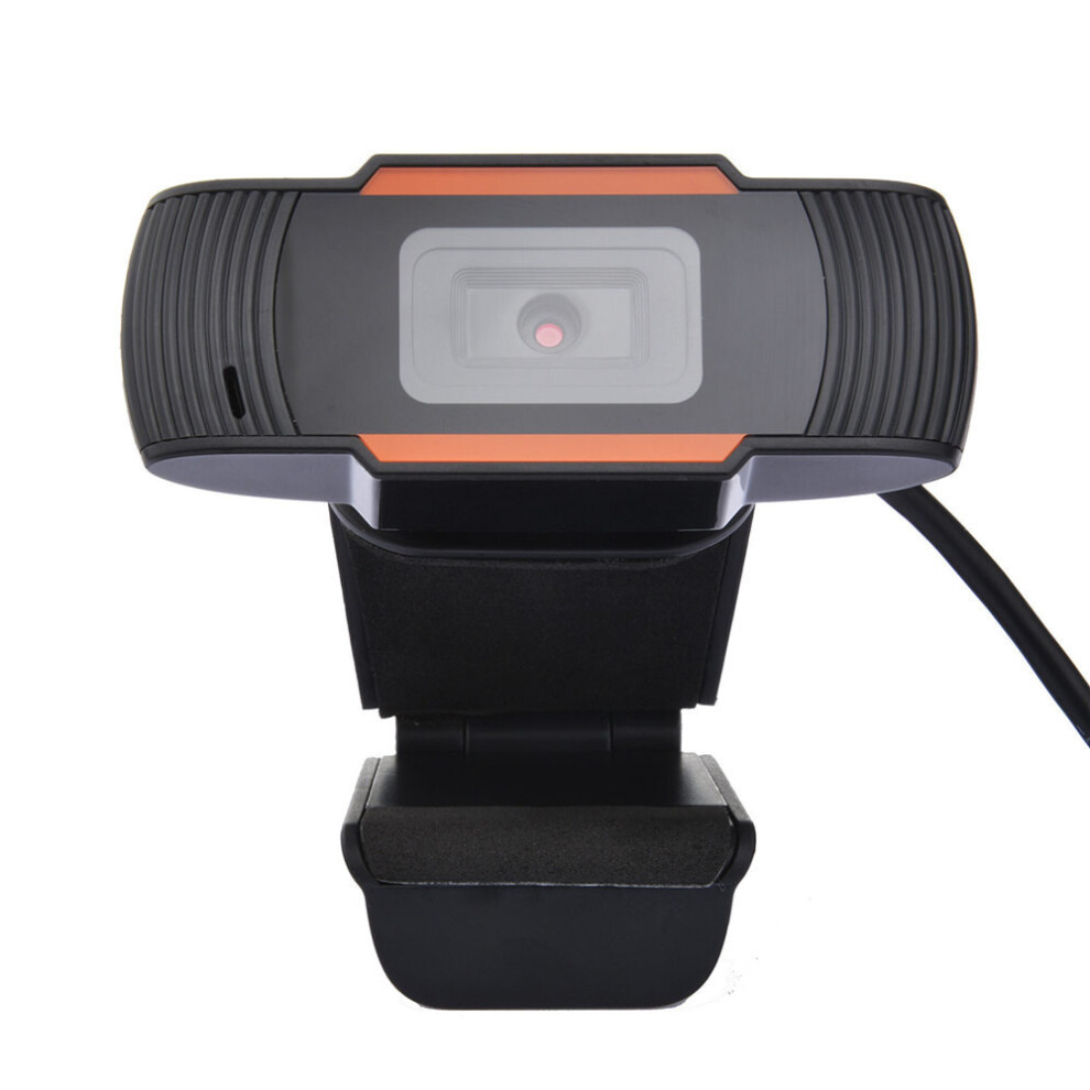 1080P Autofocus Webcam Camera With Microphone For Laptop Desktop Compute Black/Orange 7032551615382