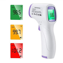 [2020 New] Front Thermometer, Non-Contact Portable Infrared Thermometer, Accurate Instant Readings, Suitable for Children, Adults, Food, etc (Purple