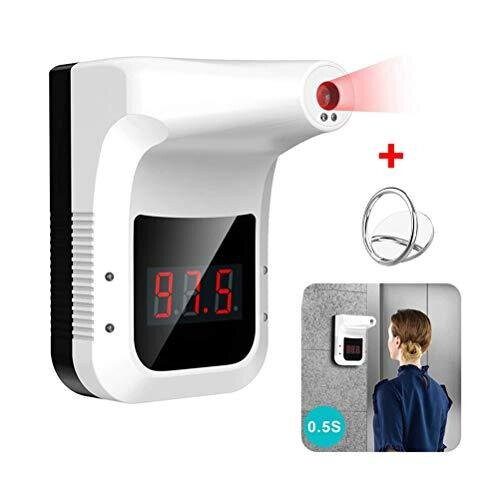 Wall-Mounted Body Thermometer, Industrial Automatic Hands Free Body Thermometer Body Temperature Scanner, 0.5S Quick Test Non-Contact Infrared Foreh