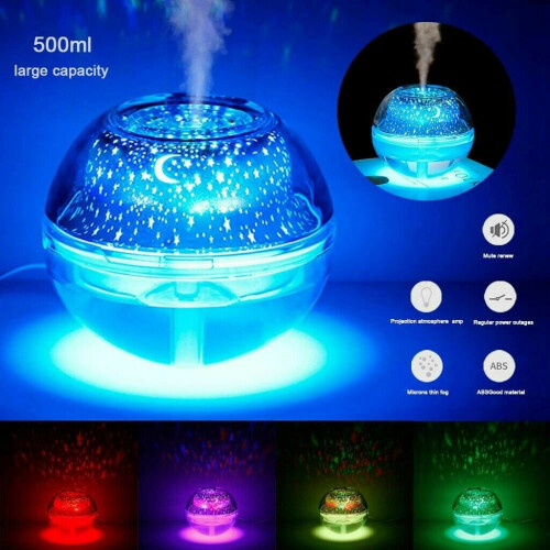 Essential Oil Aroma Diffuser LED Ultrasonic Humidifier Air Purifier Night Light 2