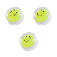 Pack of 3 Mini Round Bullseye Spirit Level Bubble 12mm Vial