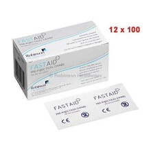12 Pack - Cleaning Swabs (also used as Pre-Injection Swab) 70% IPA Alcohol 100's X 12