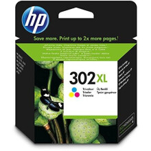 HP F6U67AE 302XL High Yield Original Ink Cartridge, Tri-Colour, Single Pack