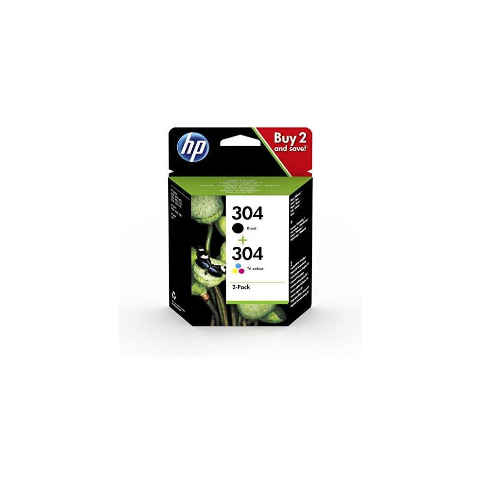 HP 3JB05AE 2 Pack HP 304 Inkjet Cartridge