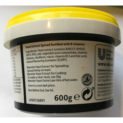 Marmite Yeast Extract Vegan Spread – 600g Tub 2