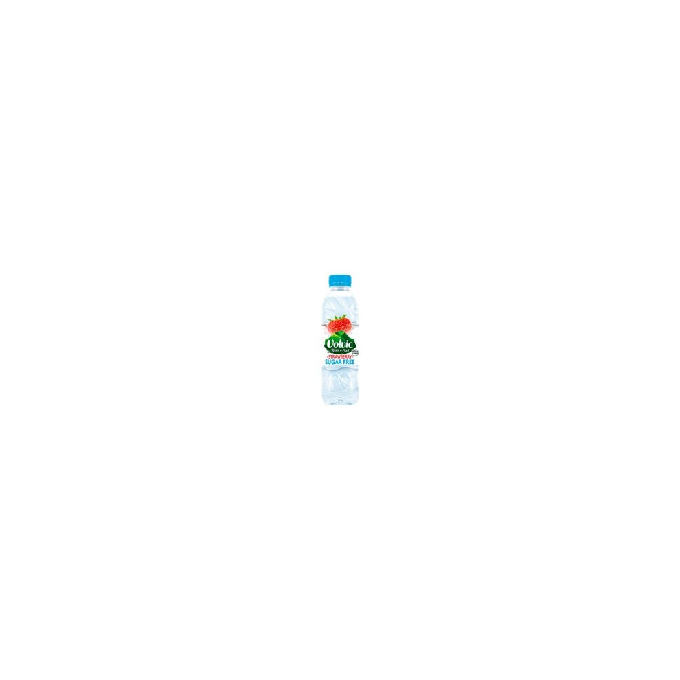 Volvic Touch Of Fruit Sugar Free Strawberry Natural Flavoured Water 500Ml (12 X 500Ml)