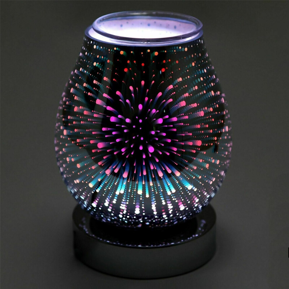 LED Aroma Diffuser 7 LED Colours Mood Light Wax/Oil Melt Aroma Burner