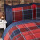 Argyle Double Duvet Cover Red 2