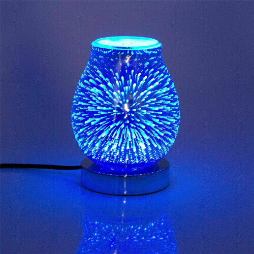 LED Aroma Diffuser 7 LED Colours Mood Light Wax/Oil Melt Aroma Burner 2