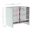Homcom HOMCOM Bathroom Cabinet W/ Double Door Wall Mounted Mirror 2