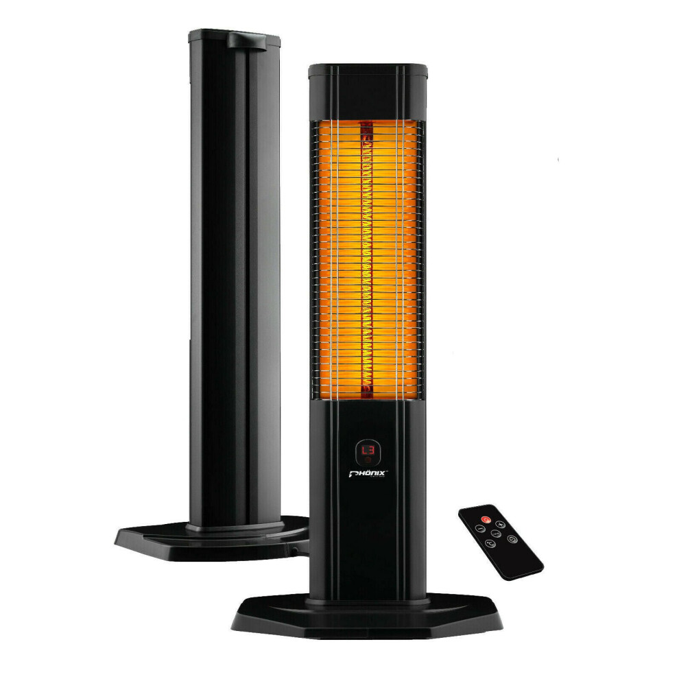 Phönix Infrared Carbon Heater Portable Freestanding Remote Control