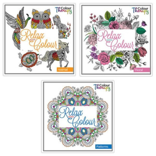 (Pattern) Colour Therapy Adult Colouring Book Relax Therapy Drawing