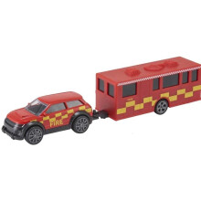 (Fire) Teamsterz Police Emergency Command Center Police, Fire and Rescue Vehicle Toy Playset