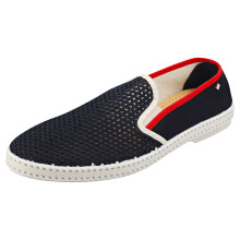 (43) Rivieras Herren Espadrilles Klassische Navy Rot Wei?