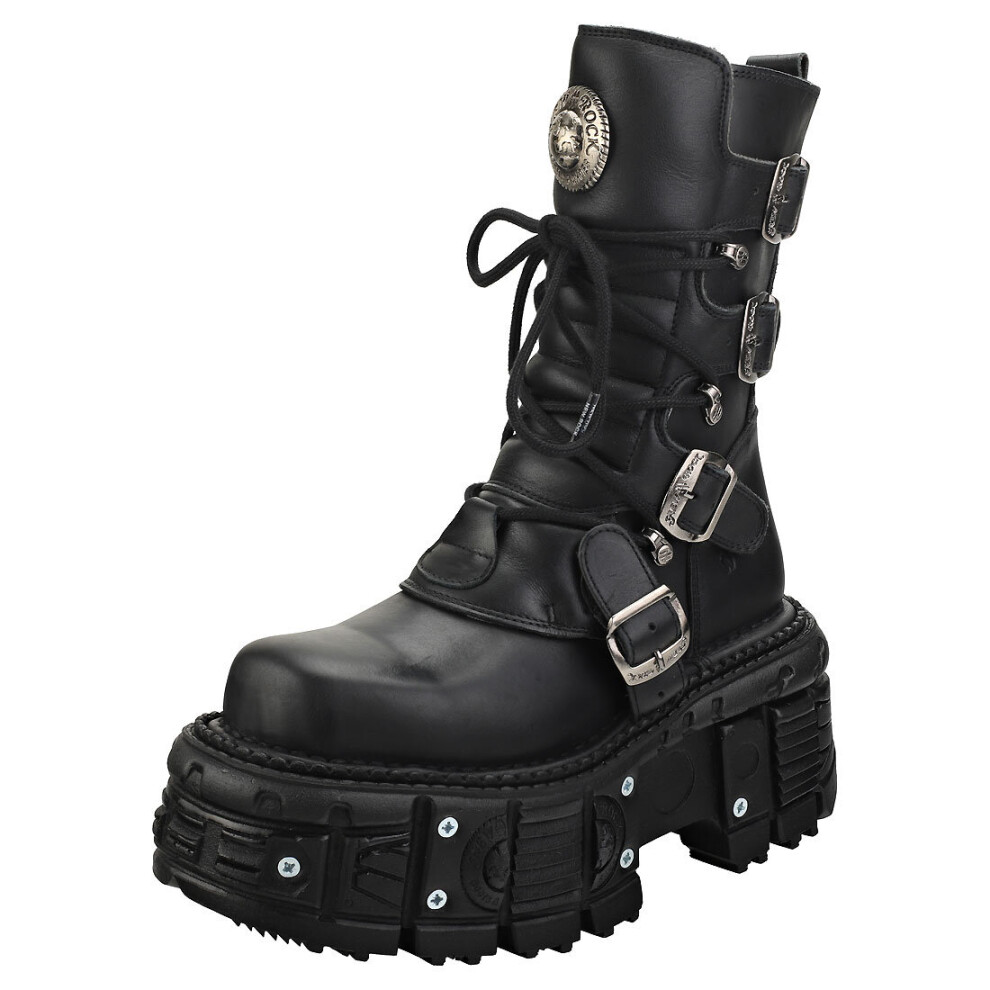 (5) New Rock New Punk And Rock Unisex Platform Boots