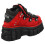 New Rock (43) New Rock Rote-Schwarze Halb-Stiefel Tower - Plateauschuhe 2