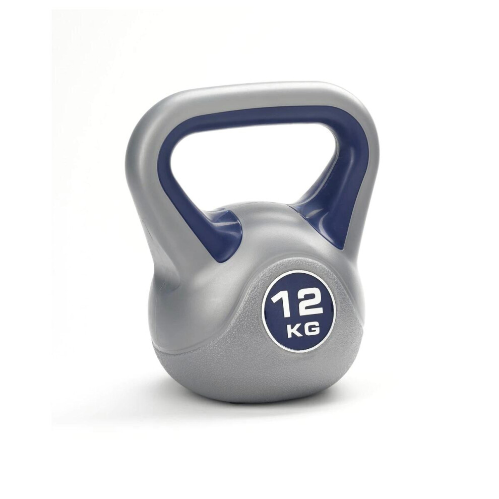 York Fitness Vinyl Coated Gym Training Home Kettlebell - 12kg