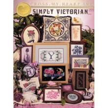 Simply Victorian Cross Stitch Chart-Cross My Heart-12 Designs & Alphabet