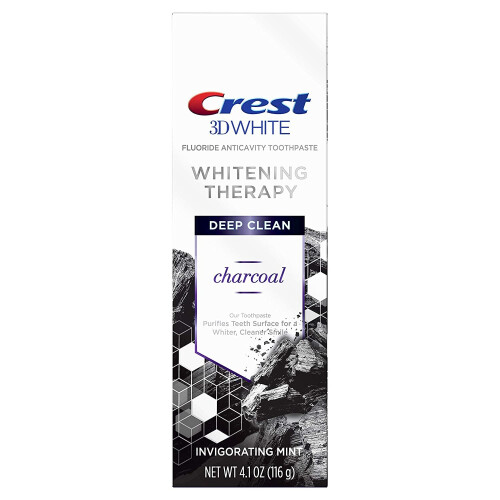 Crest Crest 3D White Charcoal Whitening Therapy Toothpaste, Invigorating Mint, 4.1 oz (116 g)