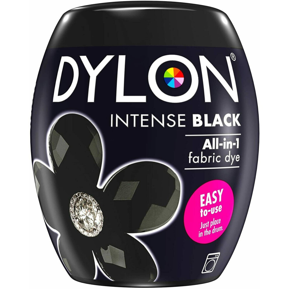 Dylon Washing Machine Fabric Dye Pod For Clothes Soft Furnishings Intense Black