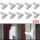 10pcs Sash Jammers UPVC Windows Door Swing Locks Added Security Lock 4