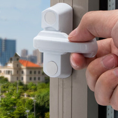 10pcs Sash Jammers UPVC Windows Door Swing Locks Added Security Lock 2