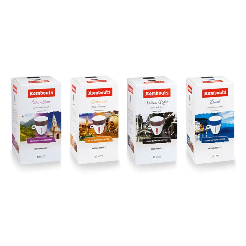 (Decaffeinated ) Rombouts One Cup Filter Coffee pack of 40 1