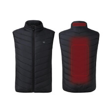 (Talla S) Chaleco con calefacción USB para invierno, sirve como chaqueta o abrigo y calentador corporal para hombres y mujeres