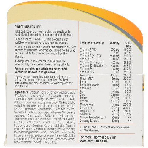 Centrum Centrum Performance - Pack of 60 1
