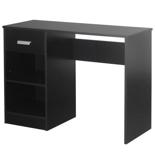 URBN Living (Black) Wooden Office Desk | Bedroom Computer Work Table 1