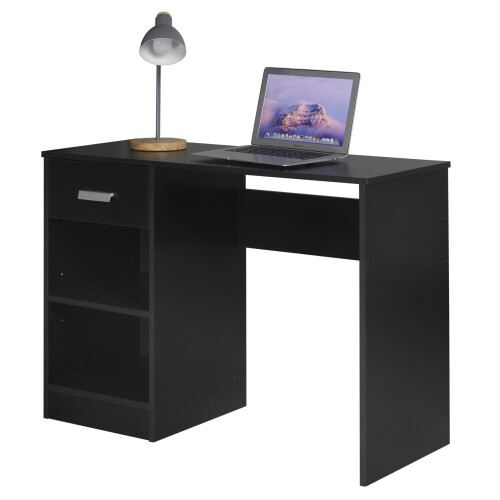 URBN Living (Black) Wooden Office Desk | Bedroom Computer Work Table 2