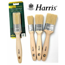 Harris 3pc Varnish Paint Brush Set Pure Bristle Wood Stain Oil Brushes 1" 1/2 2"