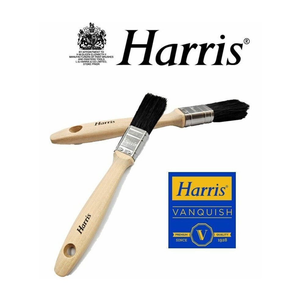 Harris 1" Vanquish Paint Brush Professional DIY Decorating Furniture Touch Up