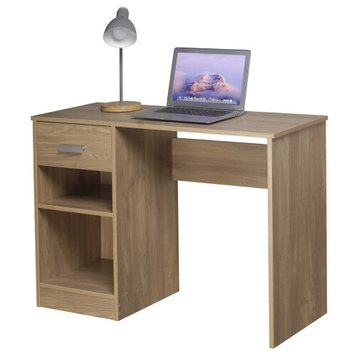 URBN Living (Oak) Wooden Office Desk | Bedroom Computer Work Table 2