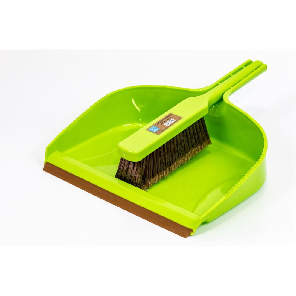 GARDEN DUSTPAN BRUSH LARGE OUTDOOR STRONG CLEANING YARD SWEEPER BROOM