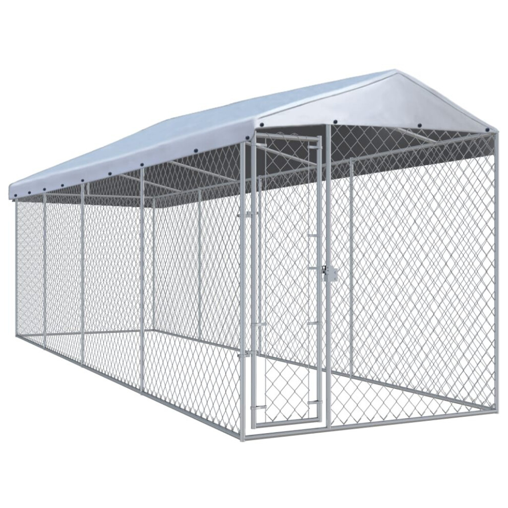 vidaXL Outdoor Dog Kennel 760x190x225 cm Roof Sturdy Durable House Garden Cage