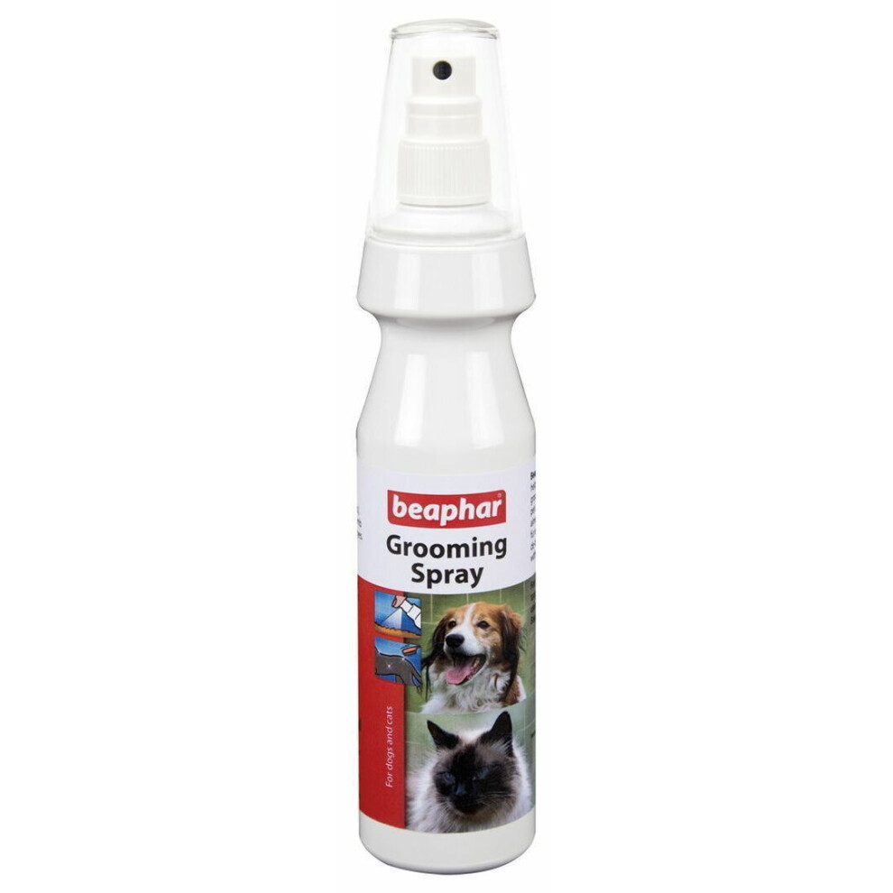 Beaphar De-Tangle Anti-Tangle Grooming Spray For Dogs Puppies Cats Kittens 150Ml