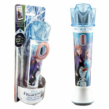 Micrófono Disney Frozen para Niños, Música Integrada, Luces Intermitentes, Juguete