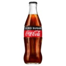 Coca-Cola Zero Glass Bottles 330ml (Pack of 24) (24 x 330ml)