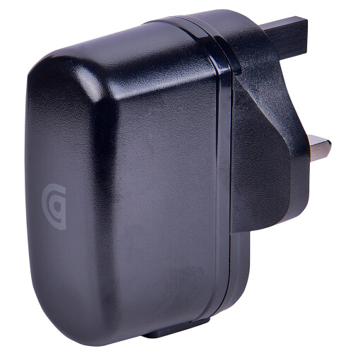 Griffin 2.4A Mains Charger with USB-A to Lightning Cable - Black