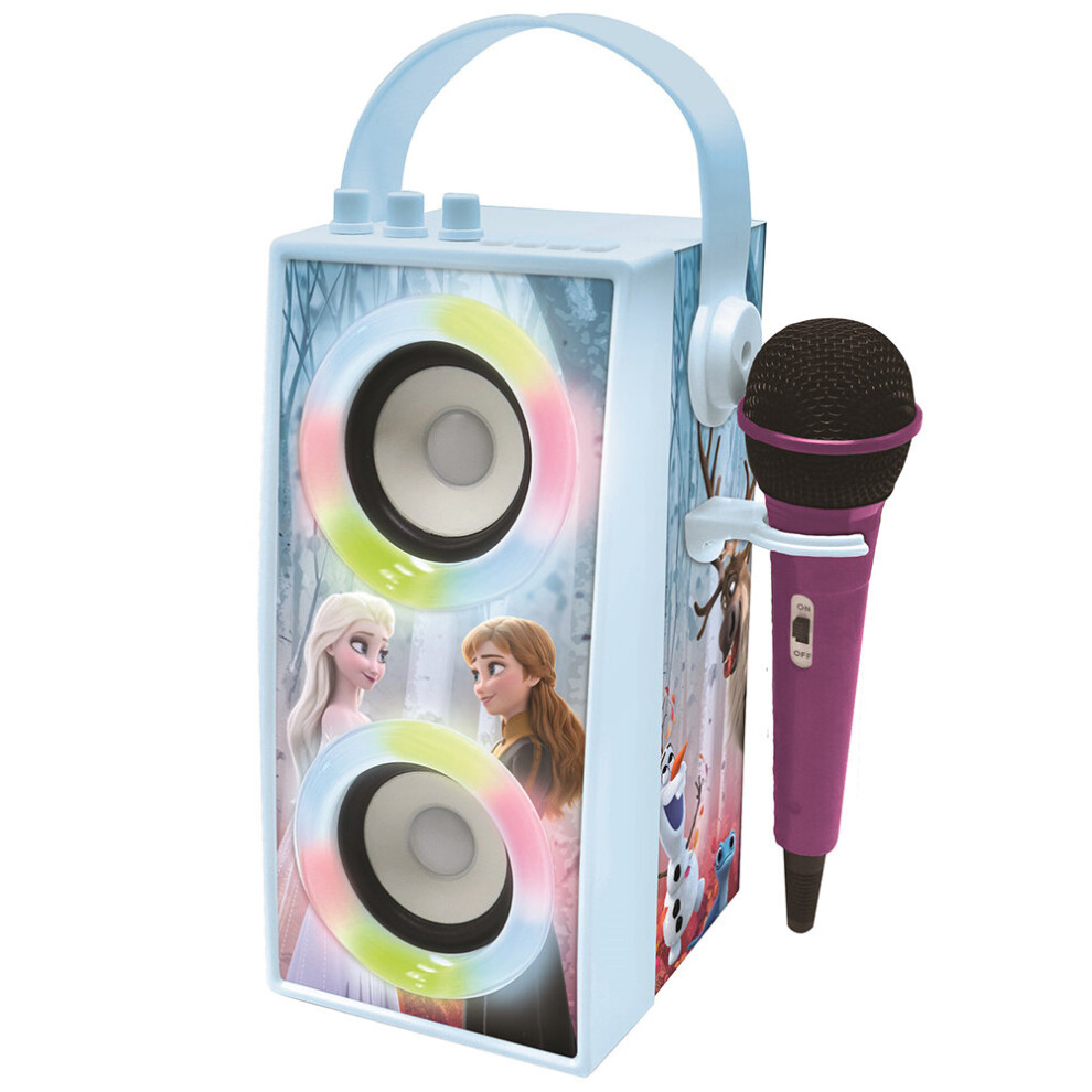 Disney Frozen II Portable Bluetooth Speaker With Lights & Microphone