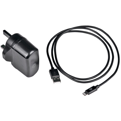 Griffin 2.4A Mains Charger with USB-A to Lightning Cable - Black 1